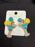 Viv & Lou Martini Glasses Earrings