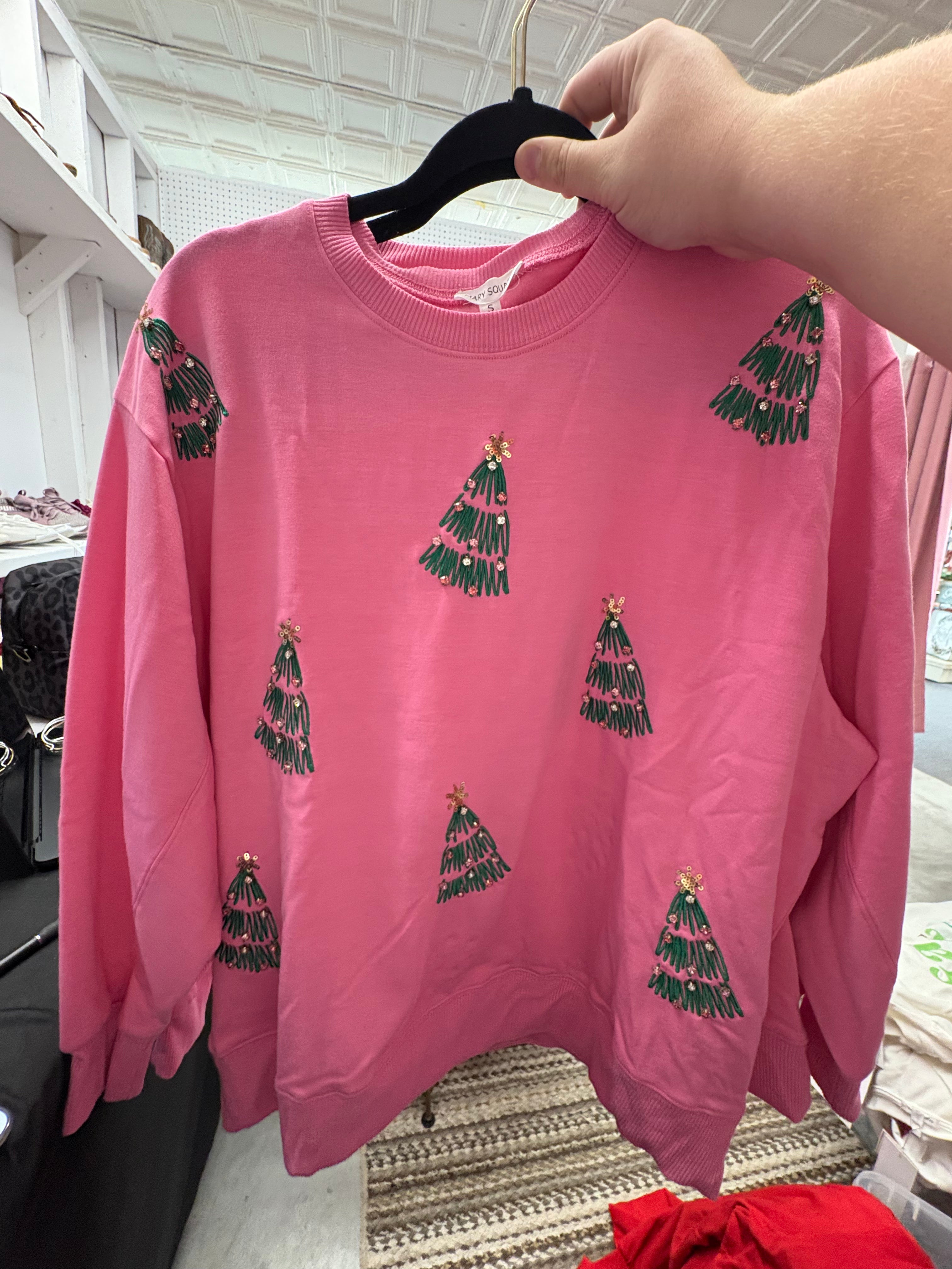 Mary Square Green Trees sarah sweatshirt