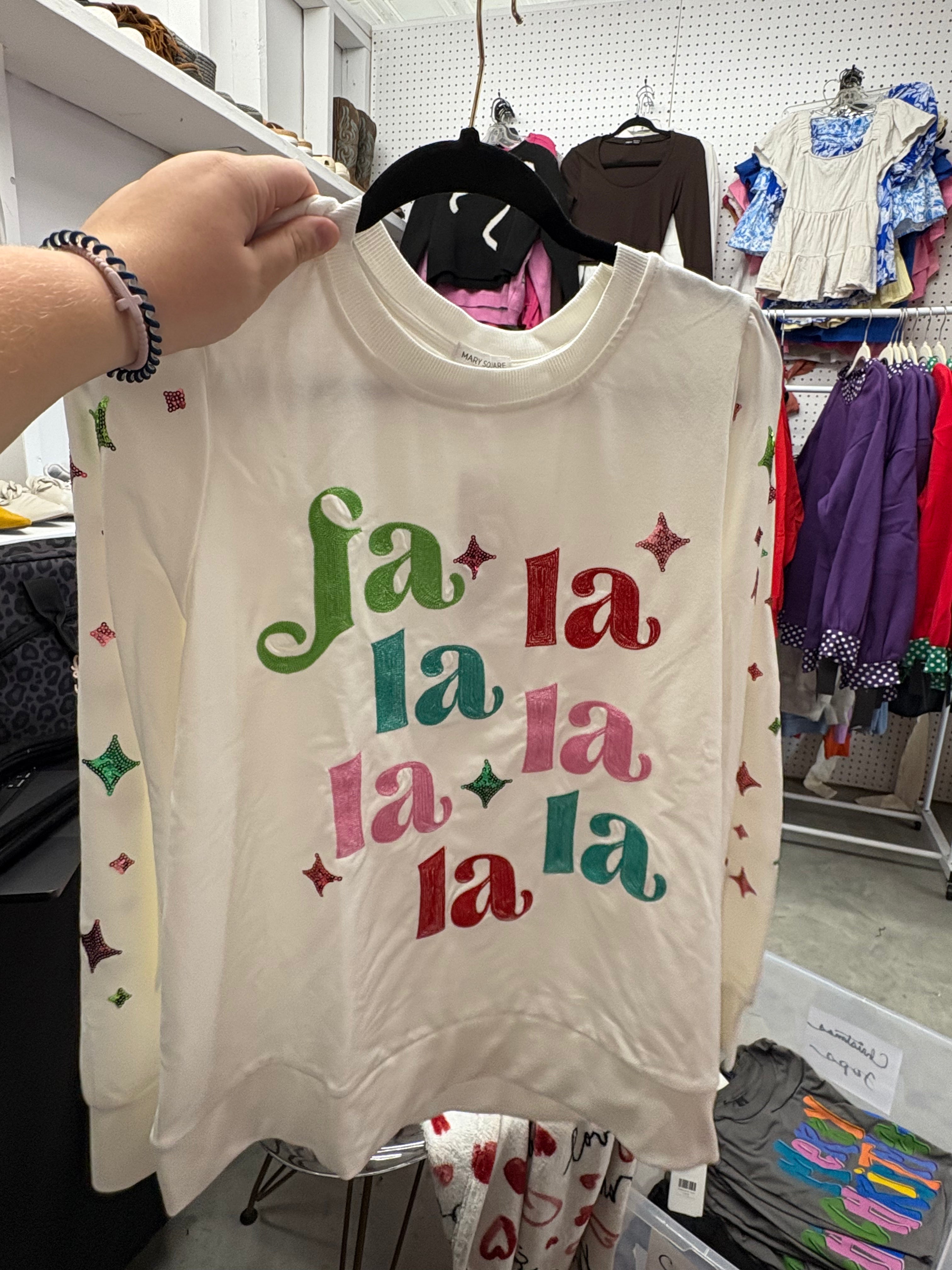 Mary Square FA LA LA LA Shelby Sweatshirt