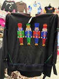 Fantastic fawn 4 nutcrackers sweater