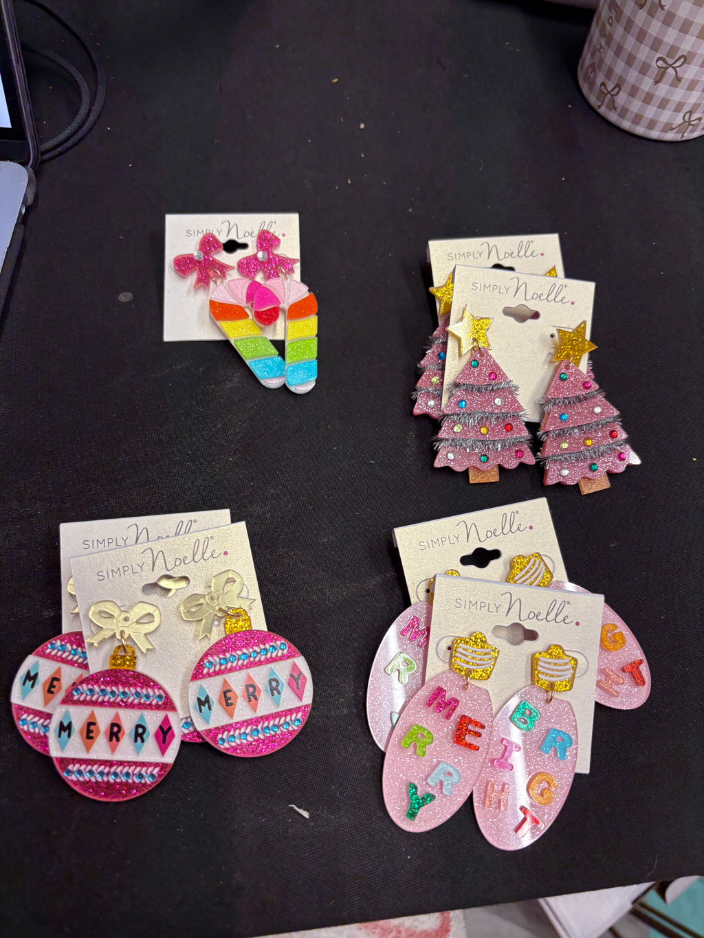 Simply Noelle acrylic Christmas Earrings