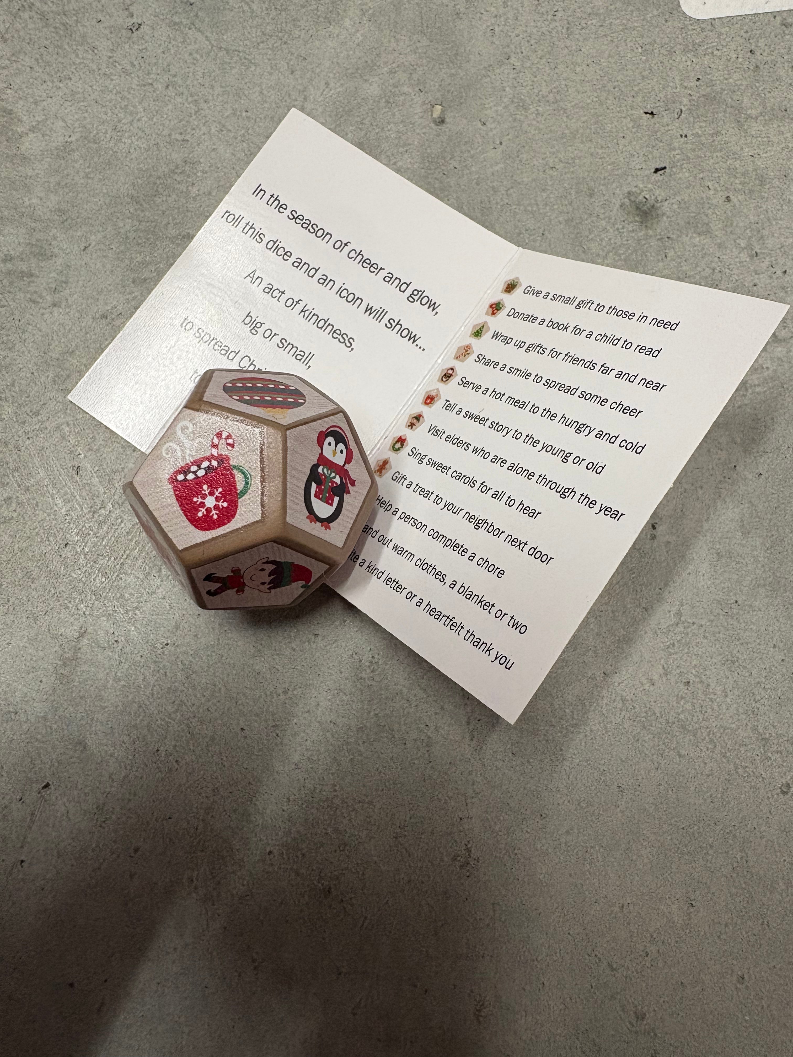 Ganz 12 acts of kindness dice