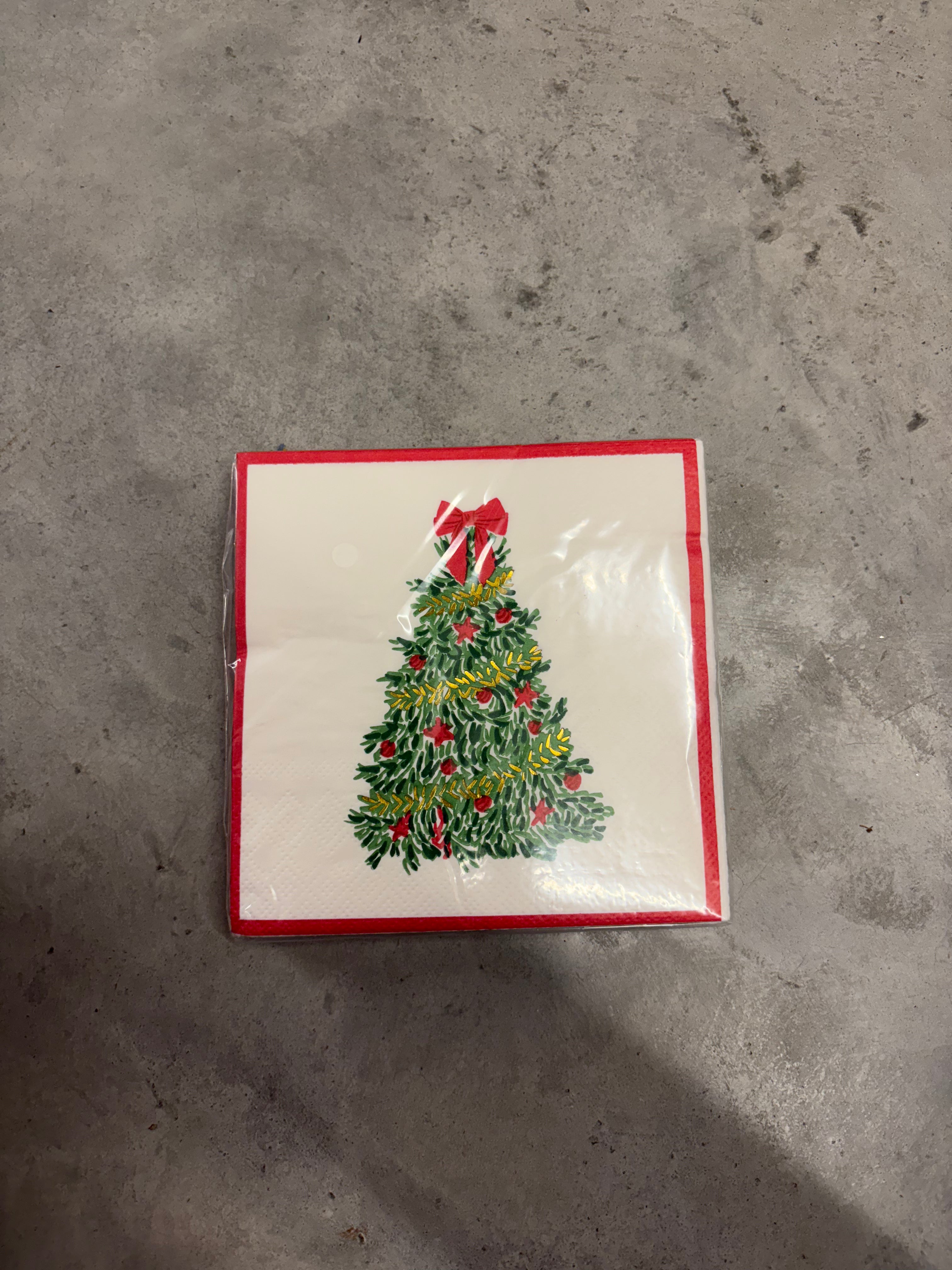 Mary Square tree cocktail napkins