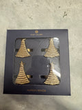 Mary Square tree napkin ring set
