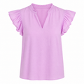 Mary Square Leigh Top Lilac