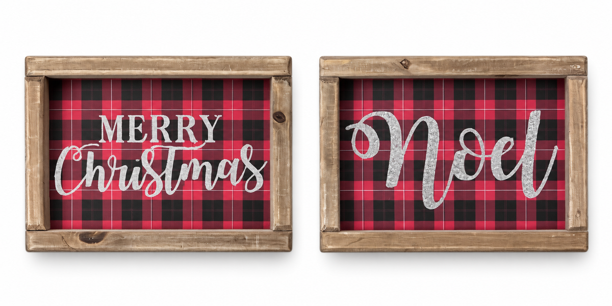 CBK Wooden Christmas Signs
