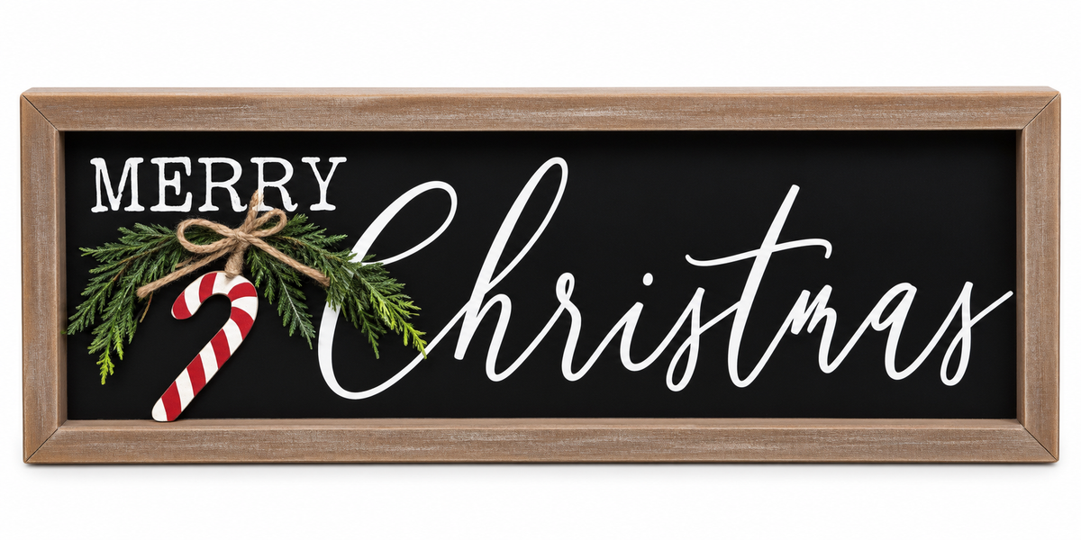 Ganz Merry Christmas Wooden Sign