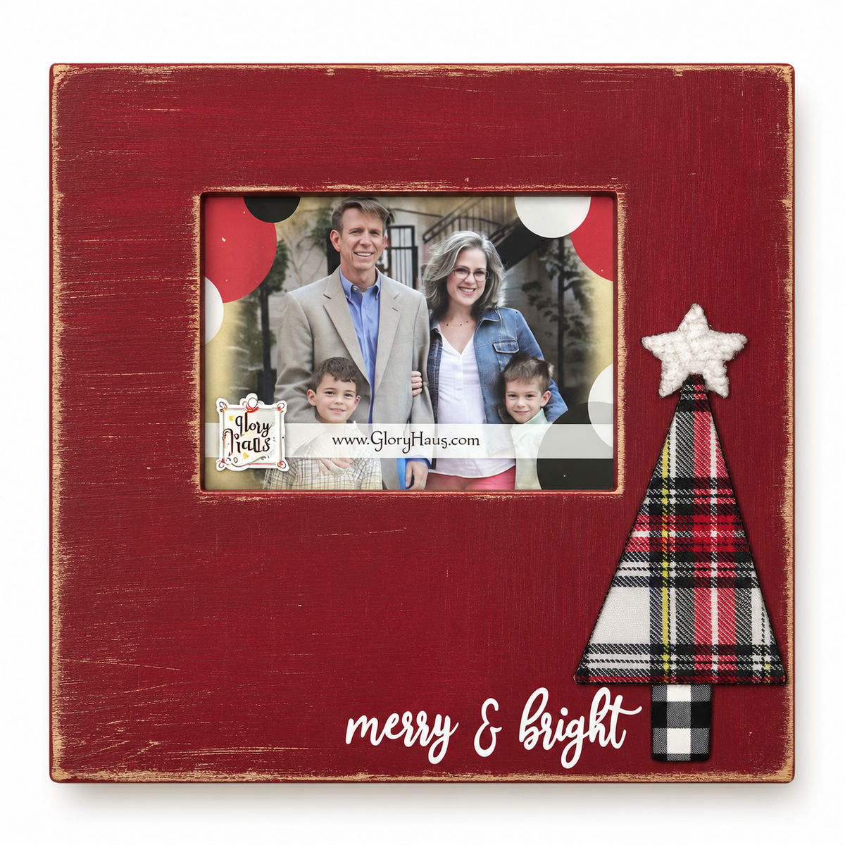 Glory Haus Merry & Bright Christmas Tree Picture Frame