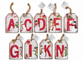 Ganz Snowman Initial Light Up Ornament