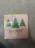 Mary square very merry cocktail napkins