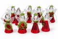 Teeny Mistletoe Angel Ornament