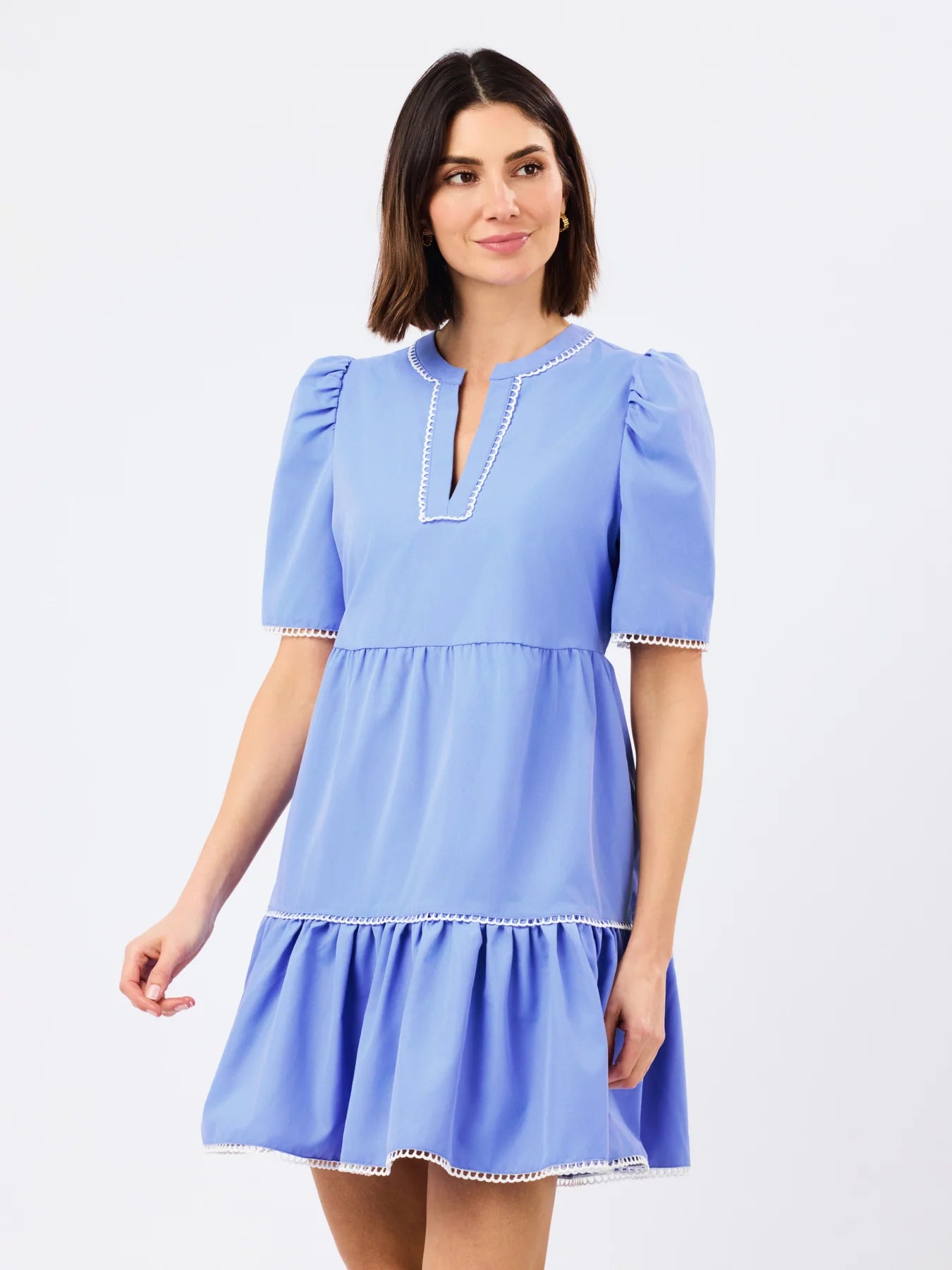 Mary Square Adelyn Dress Blue