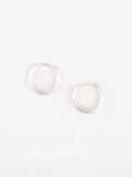 Michelle McDowell Amanda Hinged Silver Hoop Earring