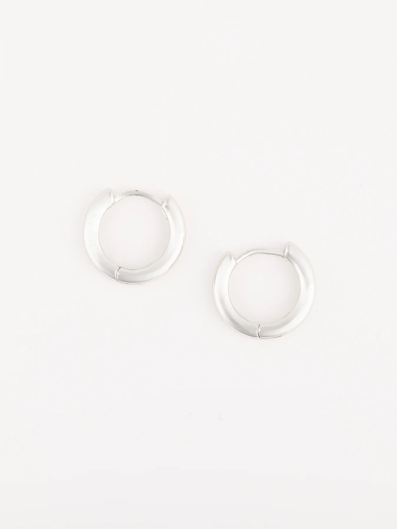 Michelle McDowell Amanda Hinged Silver Hoop Earring