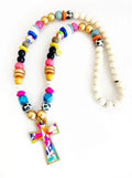 Audra Style beaded cross necklace