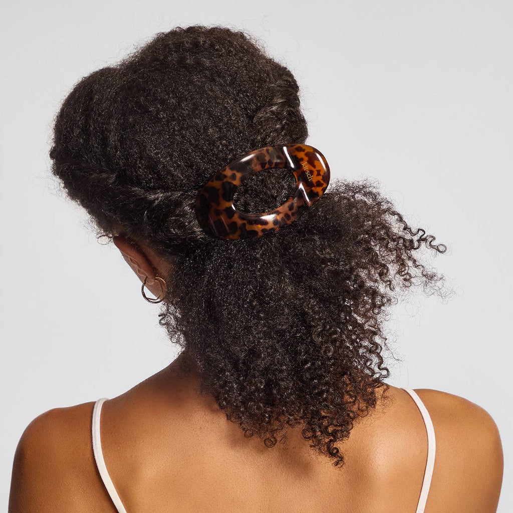Kitsch Small Flat Cloud Clip - Tortoise