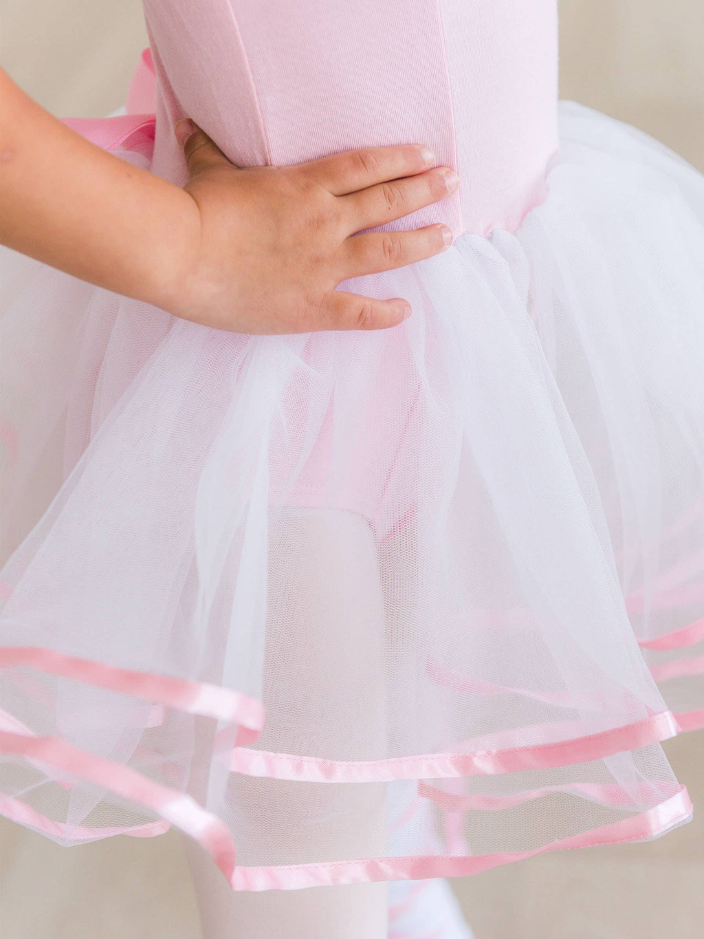 RuffleButts Girls Pink Tutu Leotard
