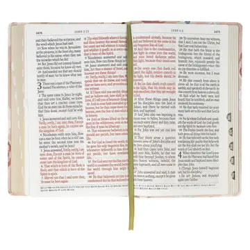 KJV Floral Printed Jer. 29:11 Giant Print Bible