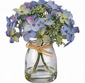 Primitives by Kathy Blue Hydrangea Vase