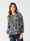 Mary Square Brianna Top After Midnight Black