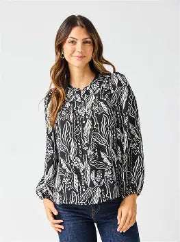 Mary Square Brianna Top After Midnight Black