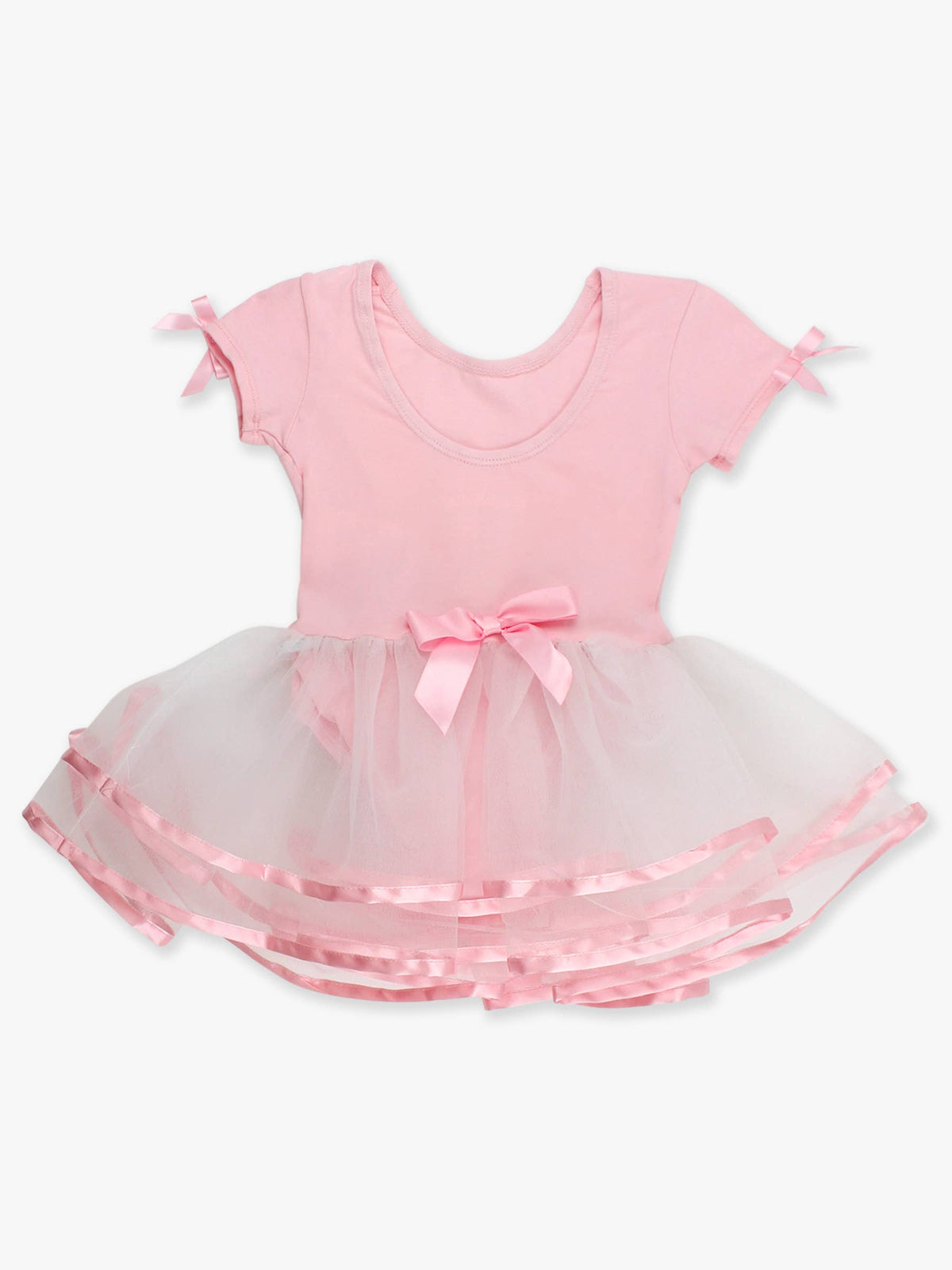 RuffleButts Girls Pink Tutu Leotard