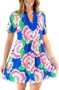 Mary Square Catalina Dress Petal Tango Blue