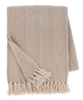 Ganz Tonal Chevron Stripe Woven Throw