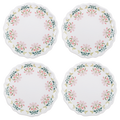Ganz Green Floral Dinner Plate