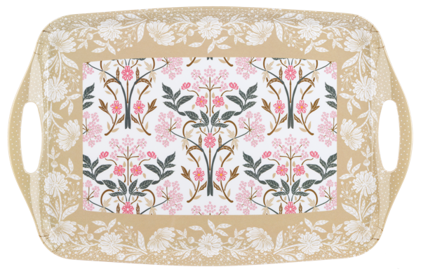 Ganz Green Floral Serve Tray