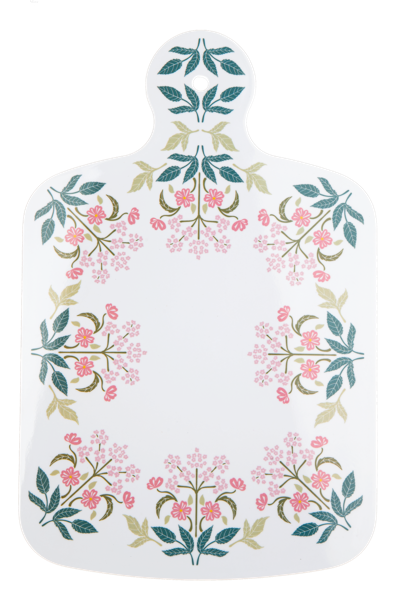 Ganz Green Floral Charcuterie Board