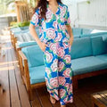 Mary Square Charlotte Pant Set Petal Tango Blue