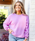 Mary Square Cora Top Orchid
