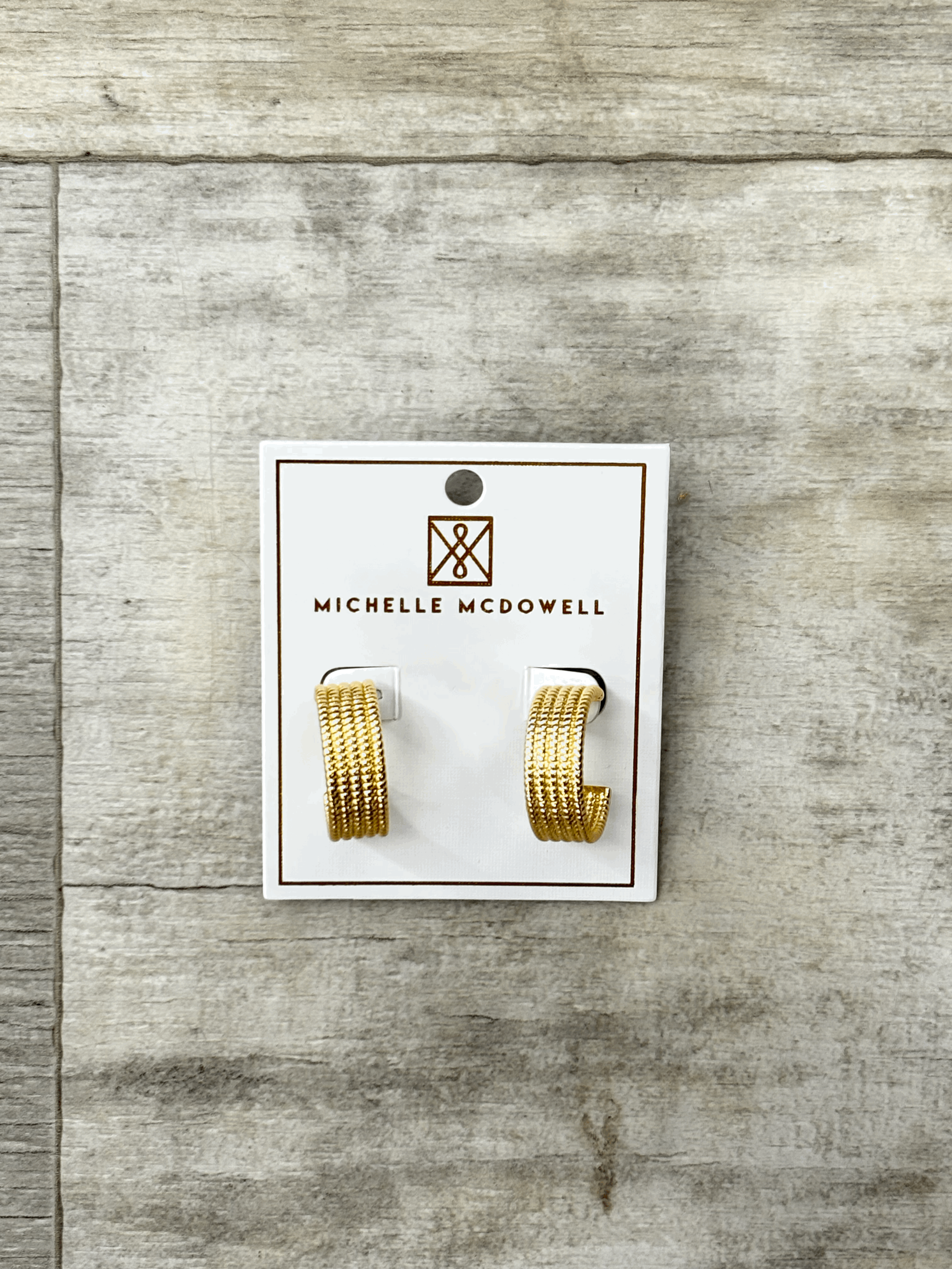 Michelle McDowell Daisy Gold Hoop Earring
