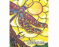 Magnolia Garden Dragonfly Welcome Garden Flag