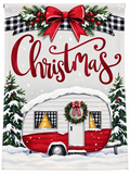 Magnolia Garden Flag Christmas Camper