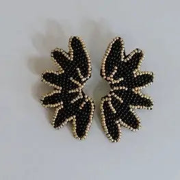 Michelle McDowell Ella Beaded Earrings Black