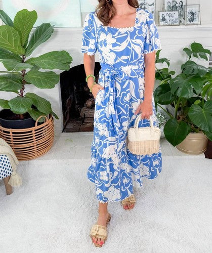 Mary Square Emery Dress Spring Serenade