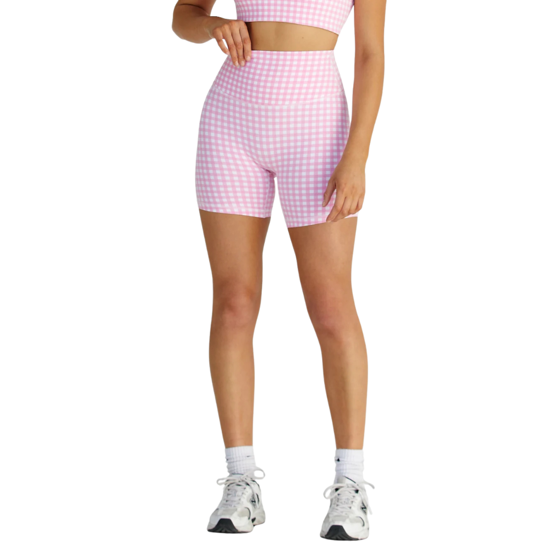 Women's Plaid Print Athletic Shorts