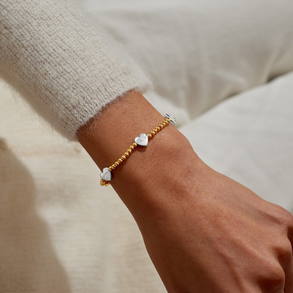 A Littles & Co Faith Peace Love Stretch Bracelet