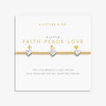 A Littles & Co Faith Peace Love Stretch Bracelet