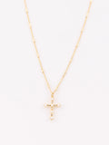 Michelle McDowell Fauna Cross Necklace Gold