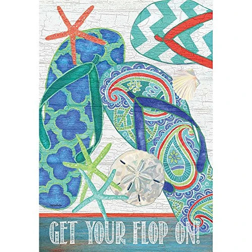 Magnolia Garden Get your Flip Flop on Garden Flag