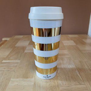Kate Spade Gold Stripe Thermal Tumbler
