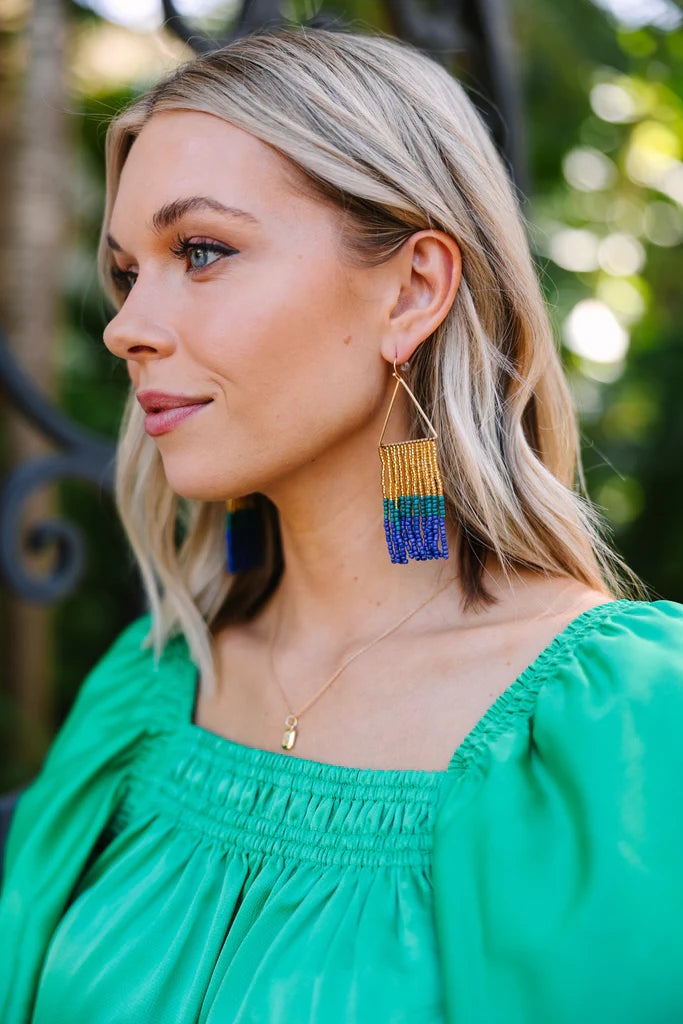 Michelle McDowell Greer Earrings Navy