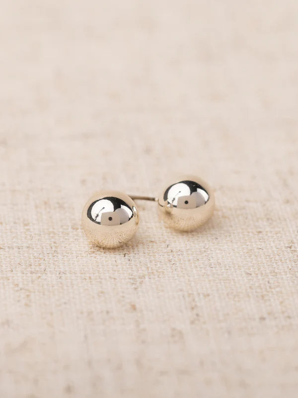 Michelle McDowell Grenada Shiny Ball Stud Earrings Small