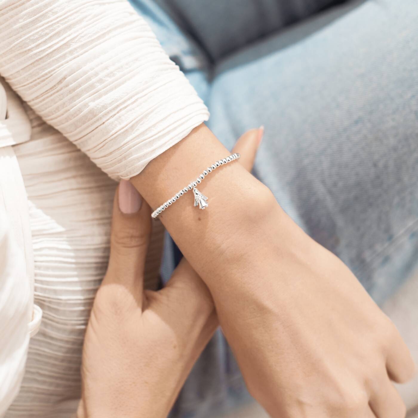 A Littles & Co Guardian Angel Stretch Bracelet