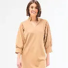 Mary Square Hadley Dress Latte