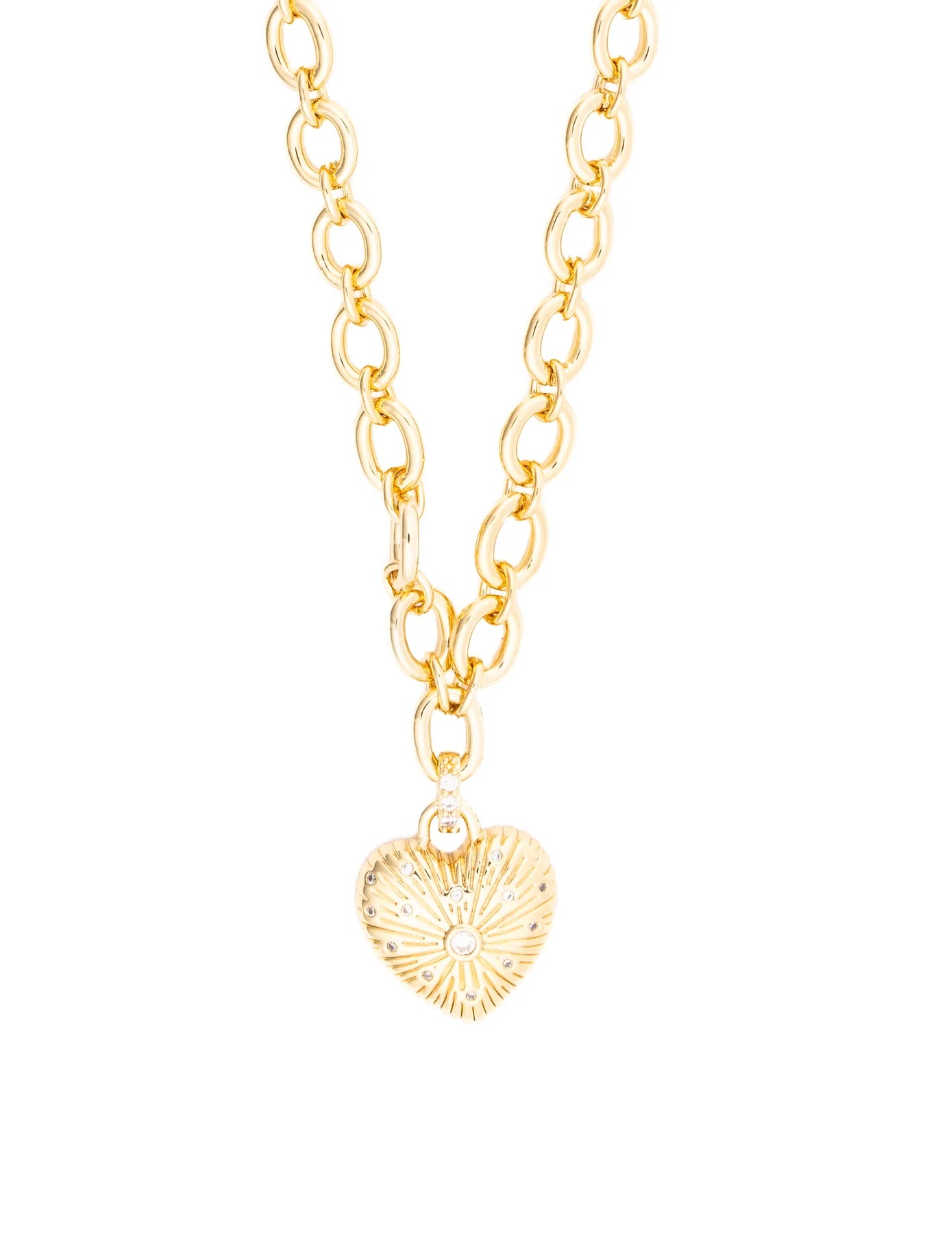 Michelle McDowell Hampton Heart Pendant Necklace Gold