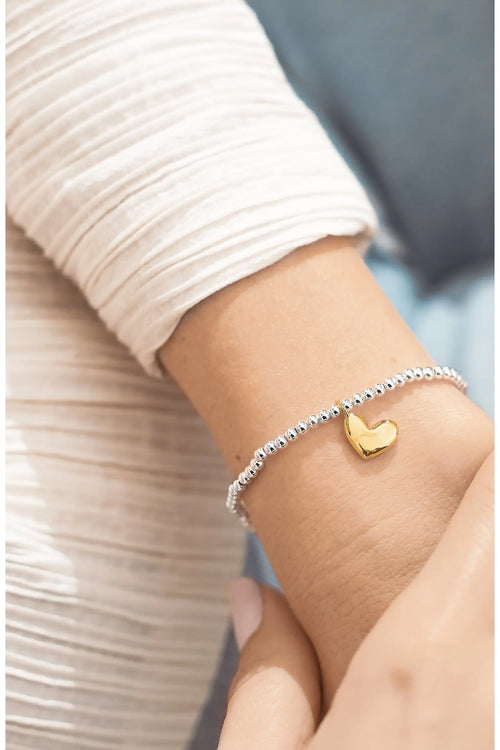 A Littles & Co Heart of Gold Stretch Bracelet